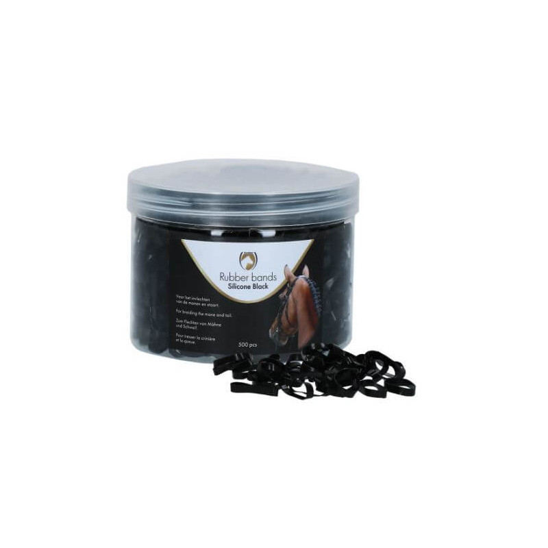Excellent Chevaux Elastiques en silicone noir-Natura Equidog Vesenaz